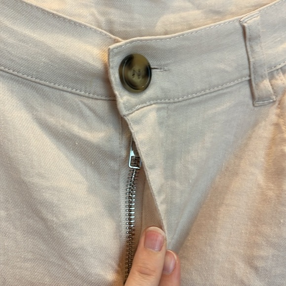 Adyson Parker Wide Leg Linen Blend Crop Pants Size 8 - Picture 5 of 8